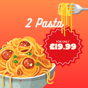 2 Pasta for 19.99
